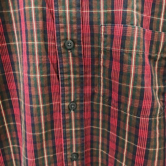 Gap Mens Plaid Button Front Shirt Sz S Long Sleeve - Picture 4 of 9